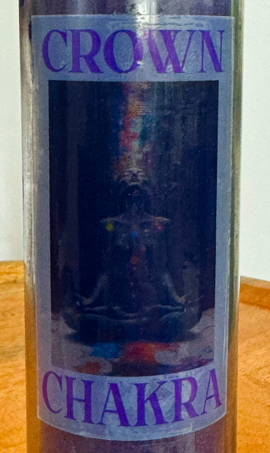 Crown Chakra Candle | Sahasrara Ritual Candle | Spiritual Awakening • Meditation • Intuition • Altar Decor and Reiki Candle