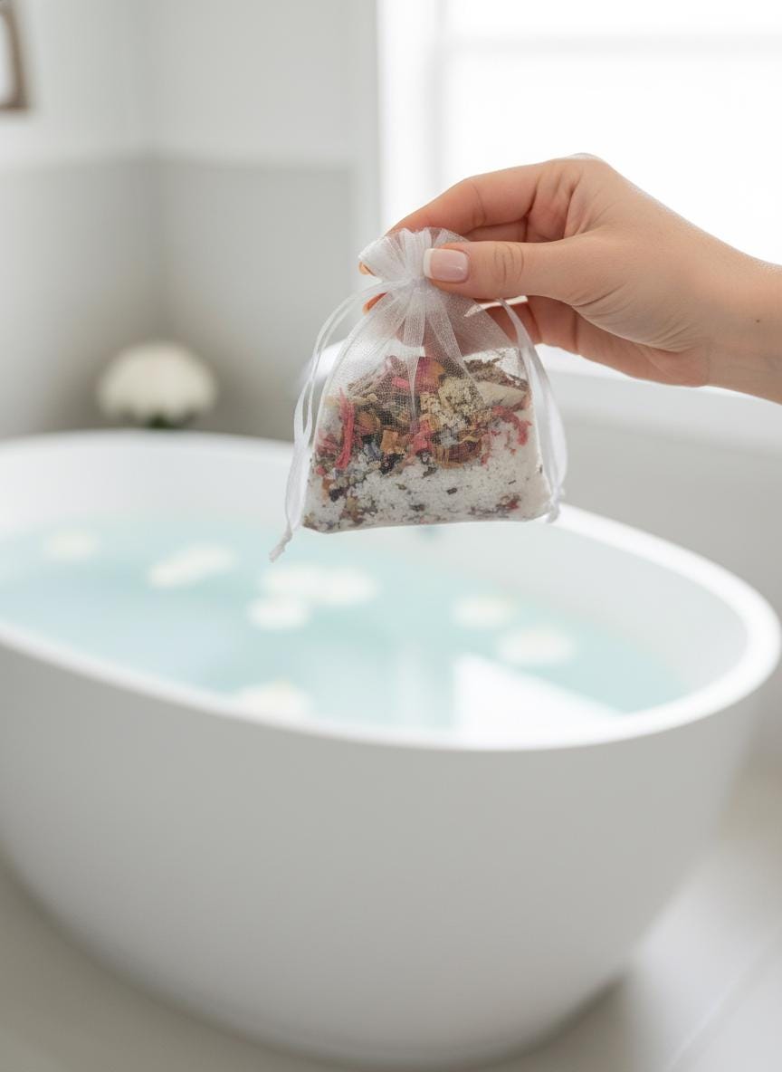 Self-Love Ritual Bath Soak – Rose, Himalayan Salt & Herbs