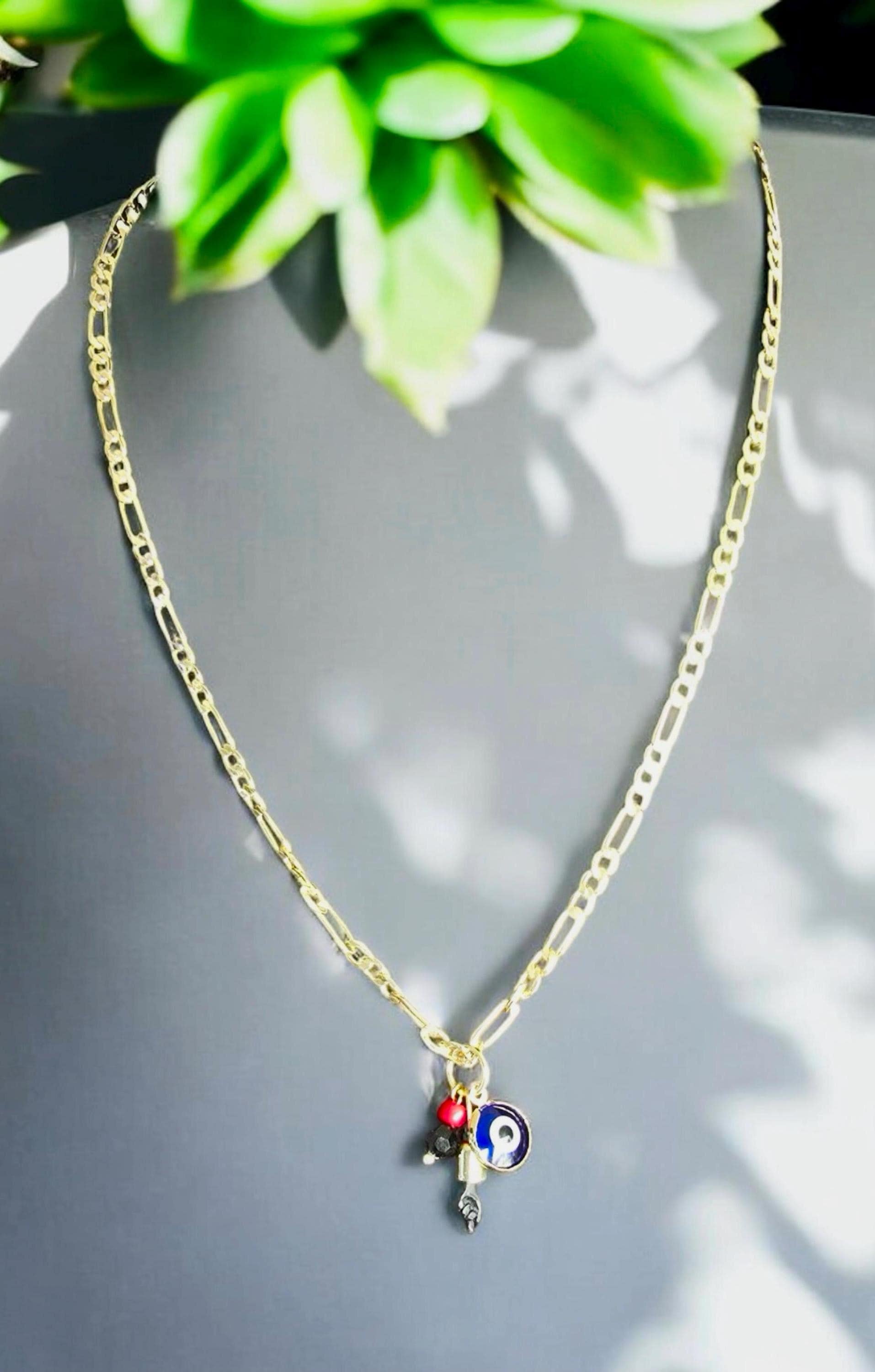 Evil Eye Protection Necklace The Azabache 20"