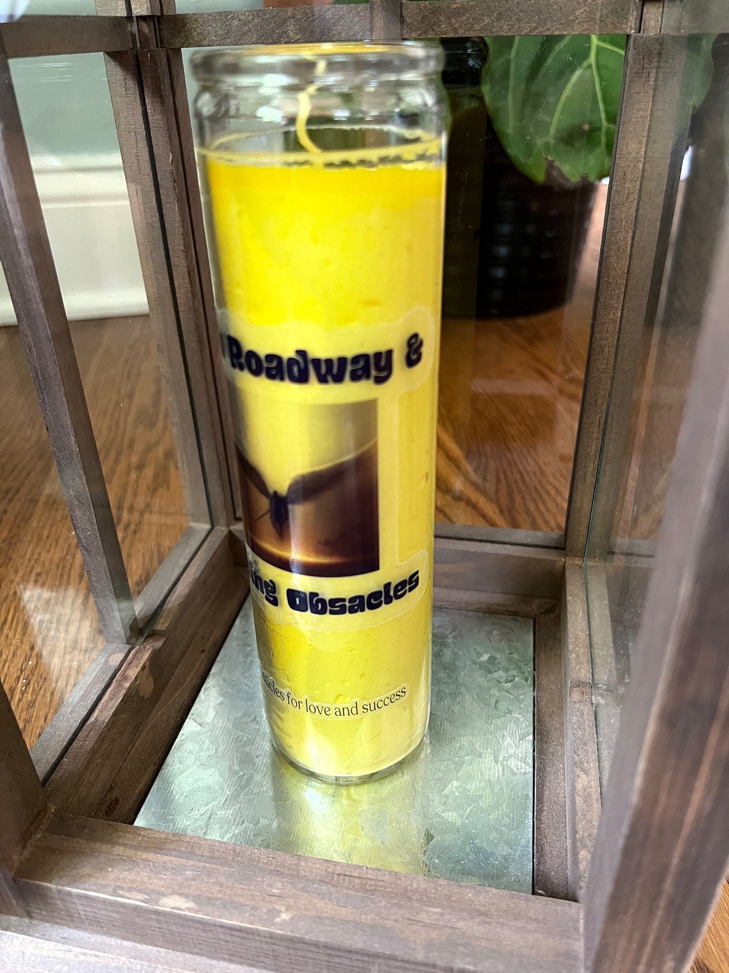 Open Roadway and Breaking Obstacles Candle