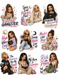 Spiritual Gangster Sticker Pack – Manifestation, Self-Love & High Vibes Vinyl Stickers protect your peace. Raise your vibration. Make a statement. ✨