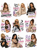 Spiritual Gangster Sticker Pack – Manifestation, Self-Love & High Vibes Vinyl Stickers protect your peace. Raise your vibration. Make a statement. ✨