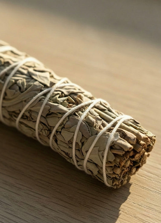 White Sage Smudge Stick 4 Inch | California White Sage Bundle | Energy Cleansing, Smudging, Spiritual Ritual, Home Blessing