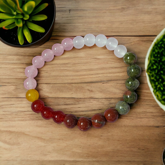 Fertility Pregnancy beaded Gemstone Bracelet Enhances A Happy Pregnancy for Mother and baby