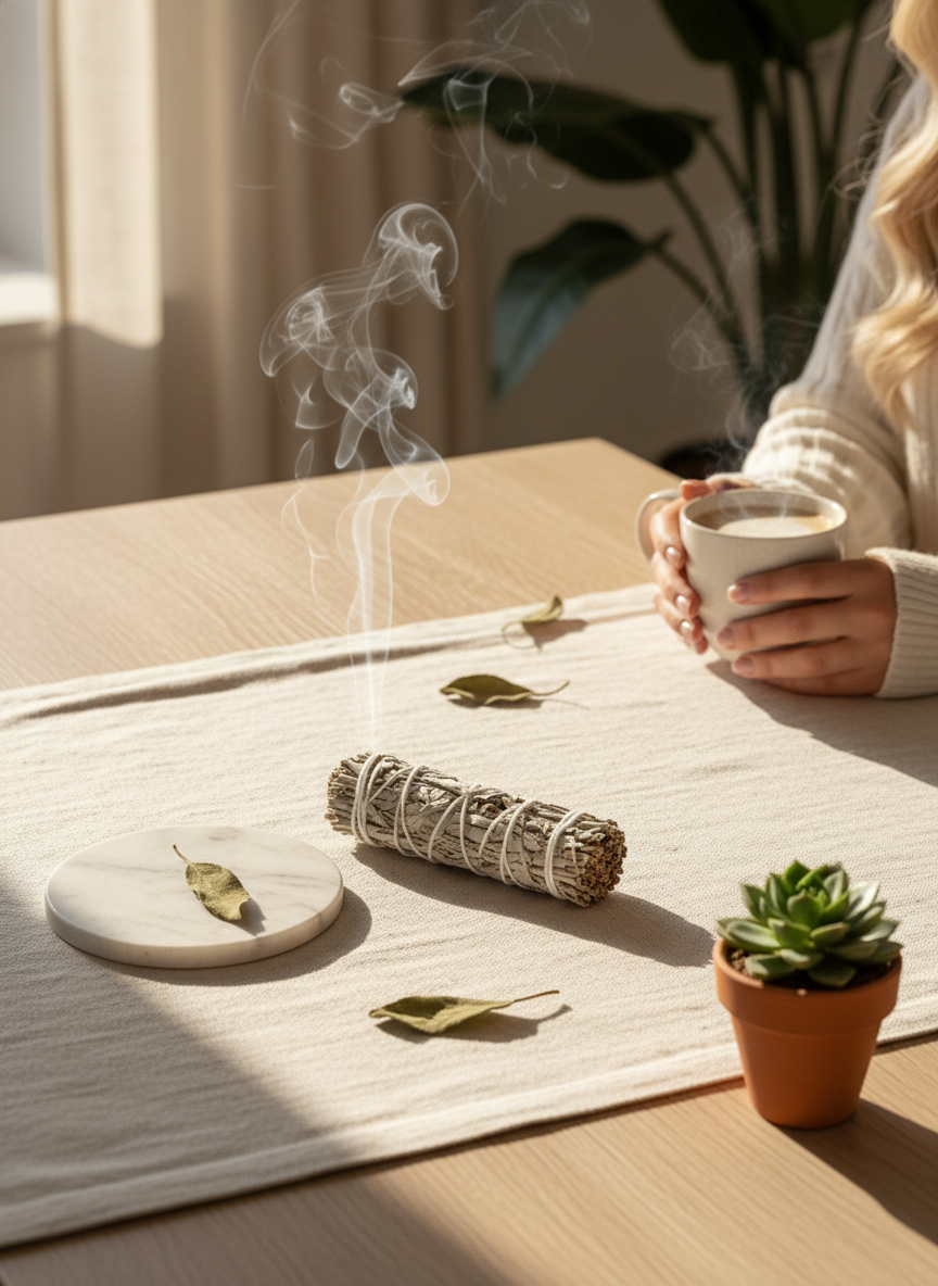 White Sage Smudge Stick 4 Inch | California White Sage Bundle | Energy Cleansing, Smudging, Spiritual Ritual, Home Blessing