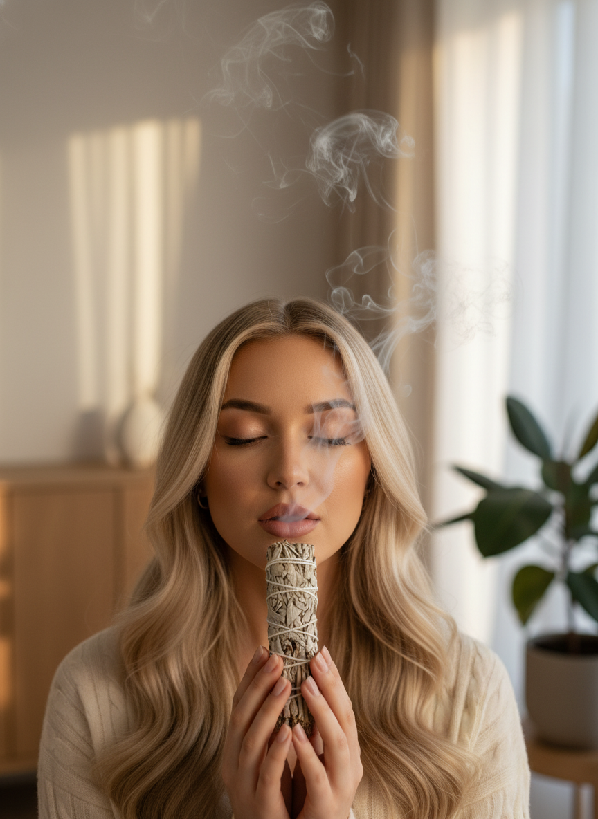 White Sage Smudge Stick 4 Inch | California White Sage Bundle | Energy Cleansing, Smudging, Spiritual Ritual, Home Blessing
