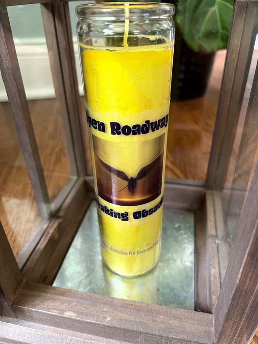 Open Roadway and Breaking Obstacles Candle