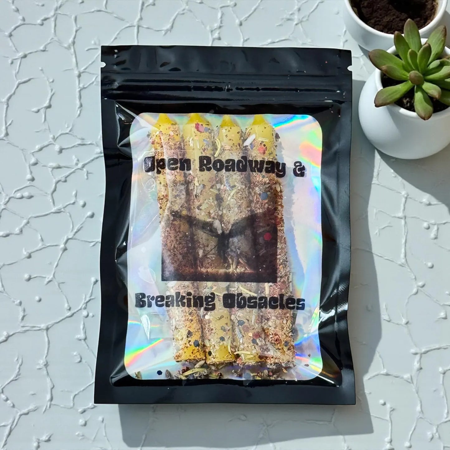 Open Road & Obstacle-Breaker Ritual Candles — Set of 4 Dressed Candles for Clearing Blockages, Spiritual Path Opening, Hoodoo